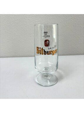 Bitburger German Beer Glass Pilsner 0,31 Brewery Stemmed Bitburg SAHM
